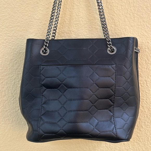 Aimee Kestenberg Black Quilted Leather Convertible Chain Crossbody Bag EUC! - Picture 4 of 15